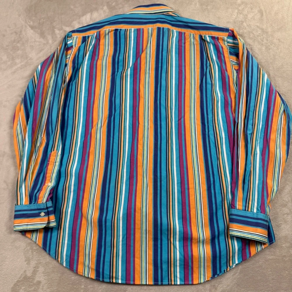 Polo Ralph Lauren Button Down Mens XL Multi Color Striped Regent Classic Fit